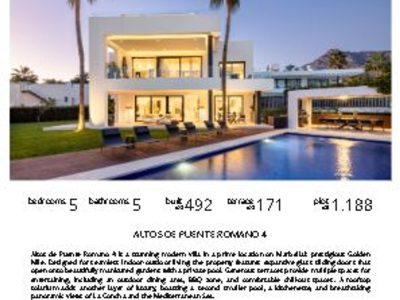 Villa til salg i Nagüles- Milla de Oro, Marbella, Málaga (Spanien)
